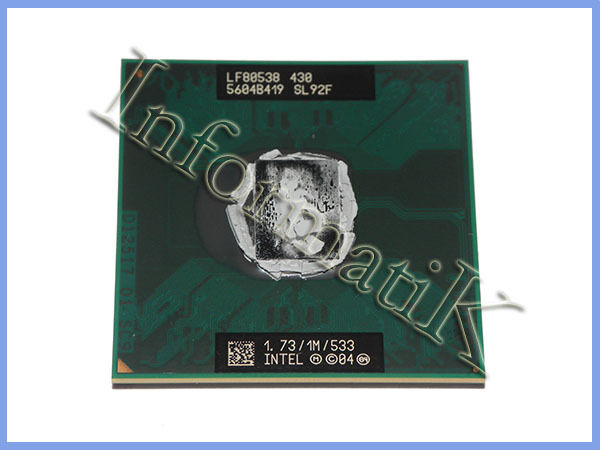 Intel Celeron M Processore CPU 430 SL92F (1MB, 1.7GHz, 533MHz) HP Compaq NX7400_main_foto
