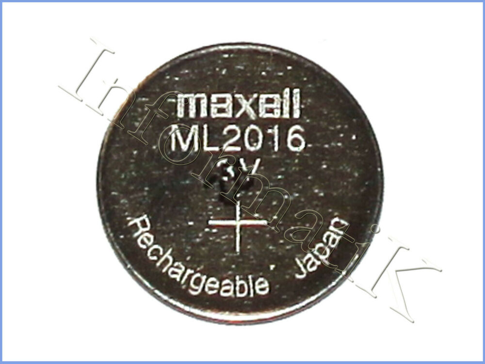 Maxell ML2016 ML 2016 Pila Batteria Ricaricabile Rechargeable Coin Cell Battery_main_foto