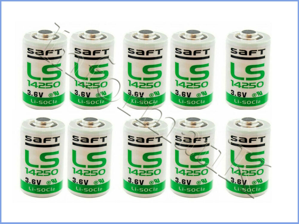 10 x Saft LS14250 LS 14250 Pila Batteria 1/2 AA 3,6V Li-SoCl2 per PLC_main_foto
