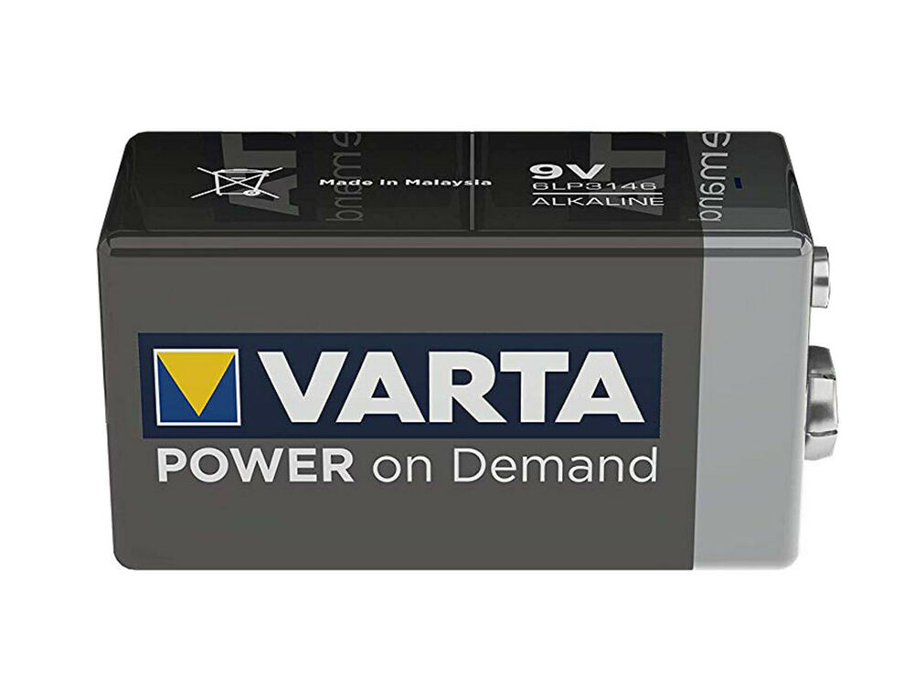 Varta Power on Demand Pila Batteria Alcalina Tipo 9V Transistor E-Block 6LR61_main_foto