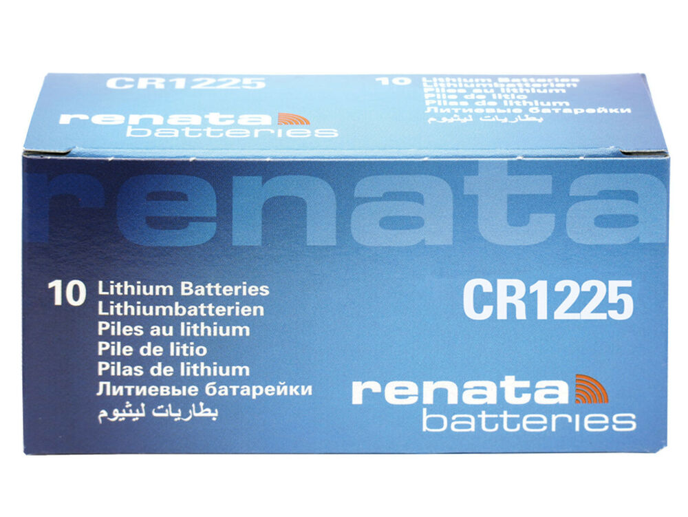 10 x Renata CR1225 Pila Bottone Batteria 3V replace CR BR DL ECR KCR LM ML 1225_main_foto