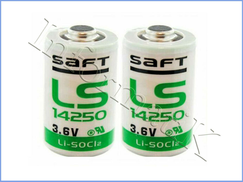 2 x Saft LS14250 LS 14250 Pila Batteria 1/2 AA 3,6V Li-SoCl2 per PLC_main_foto