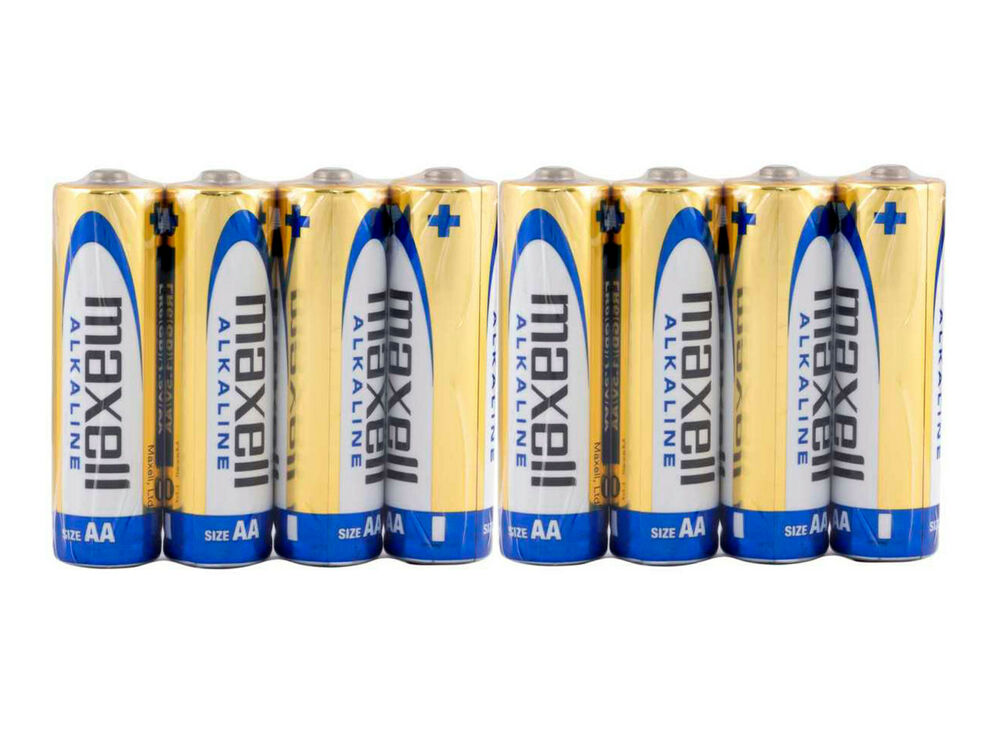 8 x Maxell Pile Stilo Batterie Alcaline AA LR6 Shrink Battery _main_foto
