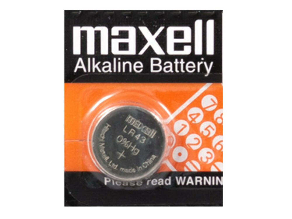 Maxell AG12 LR43 186 L1142 SG12 386 LR114 Pila Batteria Mercury Free 0 Hg 1.5V_main_foto