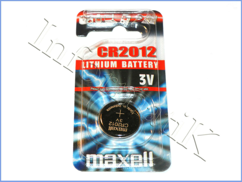 Maxell CR2012 Pila Bottone Batteria 3V replace CR BR DL ECR KCR LM 2012 2012B_main_foto