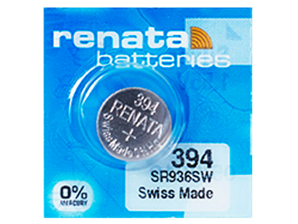 Renata 394 Pila Batteria Orologio Mercury Free Silver Oxide SR936SW Swiss 1.55V_main_foto
