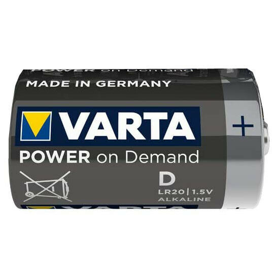 Varta Power on Demand Pila Batteria Alcalina Torcia Tipo D LR20 Baby 1.5V_main_foto