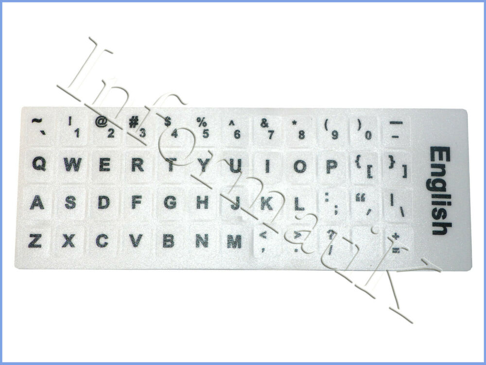 Adesivi Bianchi White English Stickers Keyboard Labels for Laptop Notebook PC_main_foto