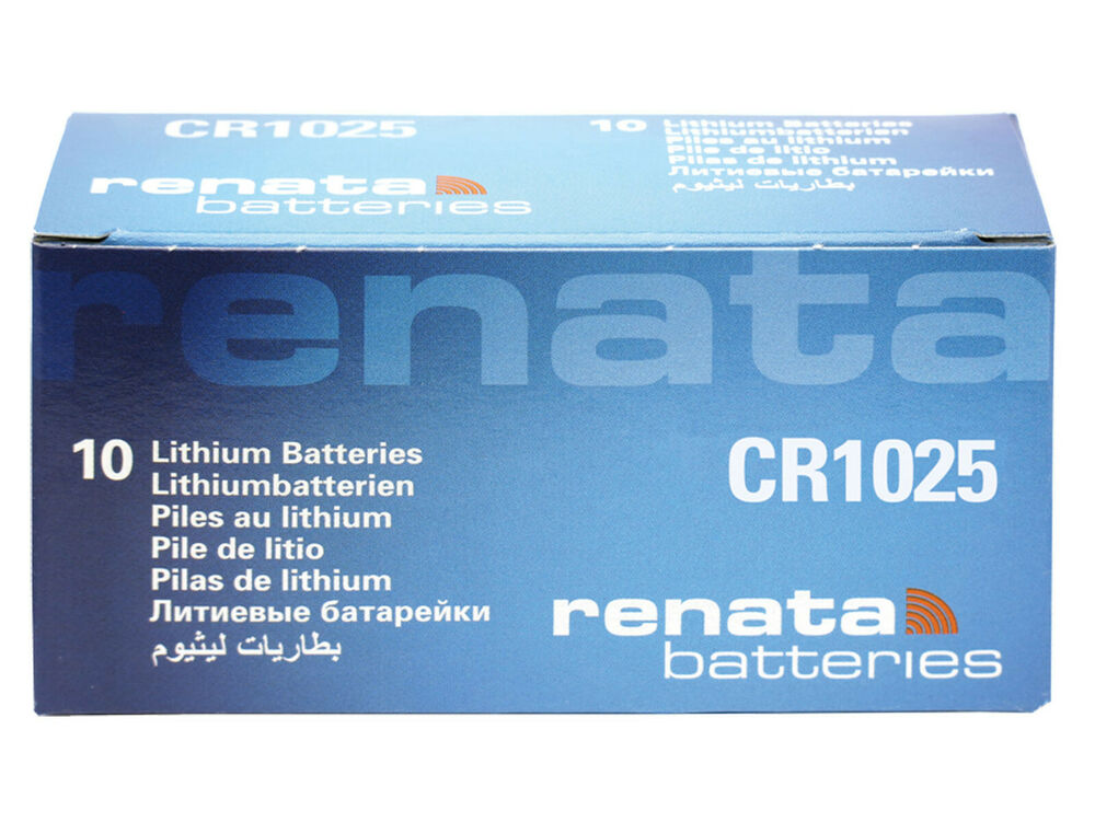 10 x Renata CR1025 Pile Batterie 3V Battery Coin CR BR DL ECR KCR LM ML 1025_main_foto
