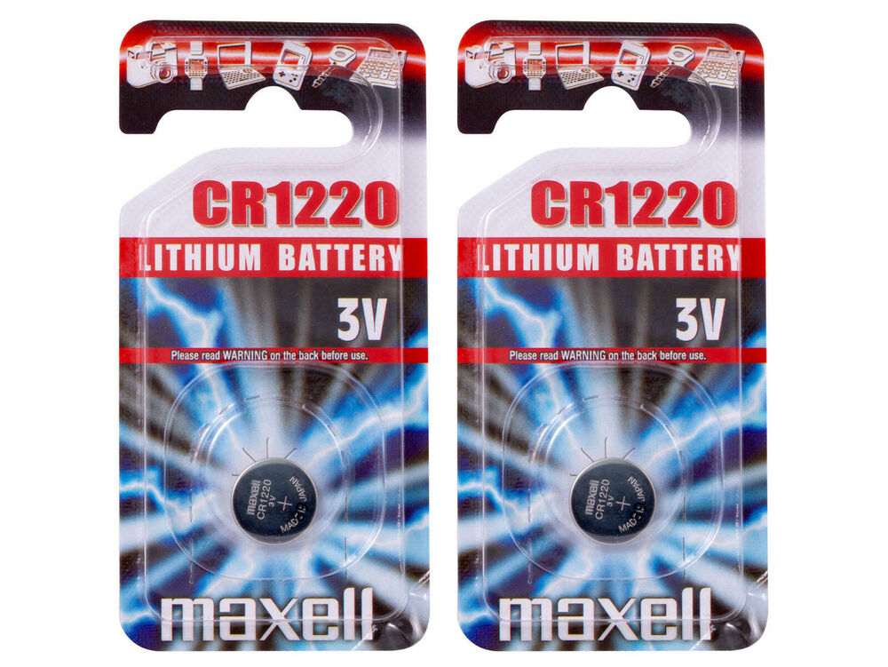 2 x Maxell CR1220 CR 1220 3V Pila Batteria Battery Blister Button Coin Cell_main_foto