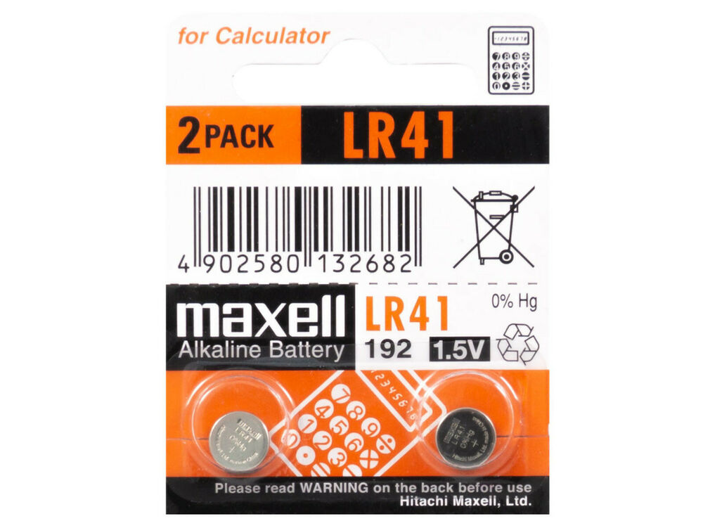 2 x Maxell AG3 LR41 192 1.5V Pila Batteria Battery Blister Button Coin Cell_main_foto