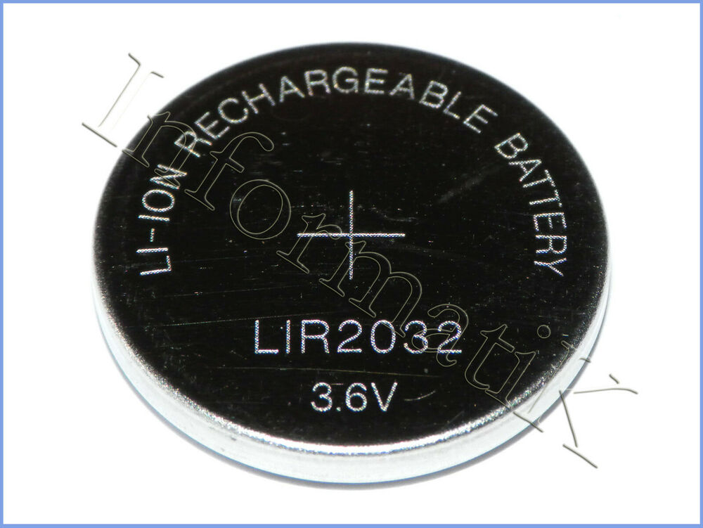 LIR2032 Pila Batteria Ricaricabile replace BR CR DL ECR KCR ML LM LIR 2032 3.6V_main_foto