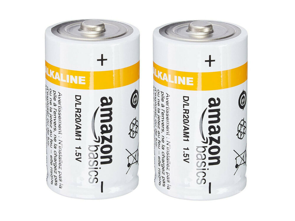 AmazonBasics Batterie alcaline Torcia Tipo D LR20 AM1 di qualita
