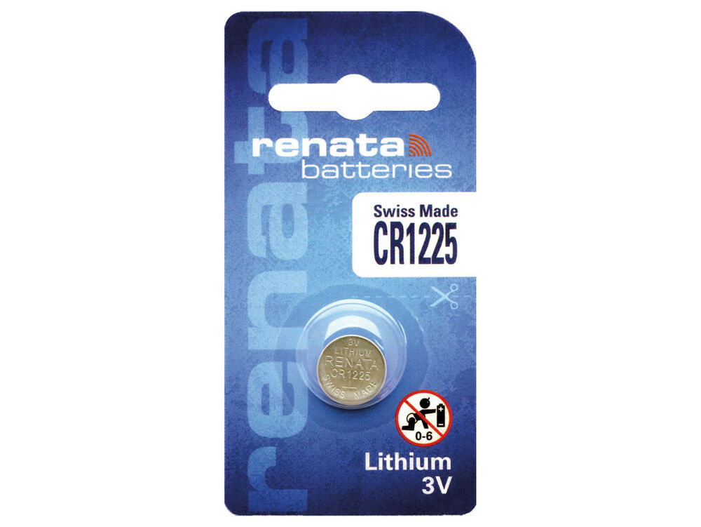 Renata CR1225 Pila Bottone Batteria 3V replace CR BR DL ECR KCR LM ML 1225 1225B_main_foto