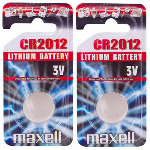 2 x Maxell CR2012 Pila Bottone Batteria 3V replace CR BR DL ECR KCR LM 2012 B_main_foto