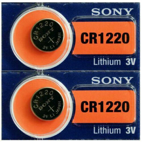 2 x Sony CR1220 Pila Bottone Batteria 3V replace CR BR DL ECR KCR LM ML 1220_main_foto